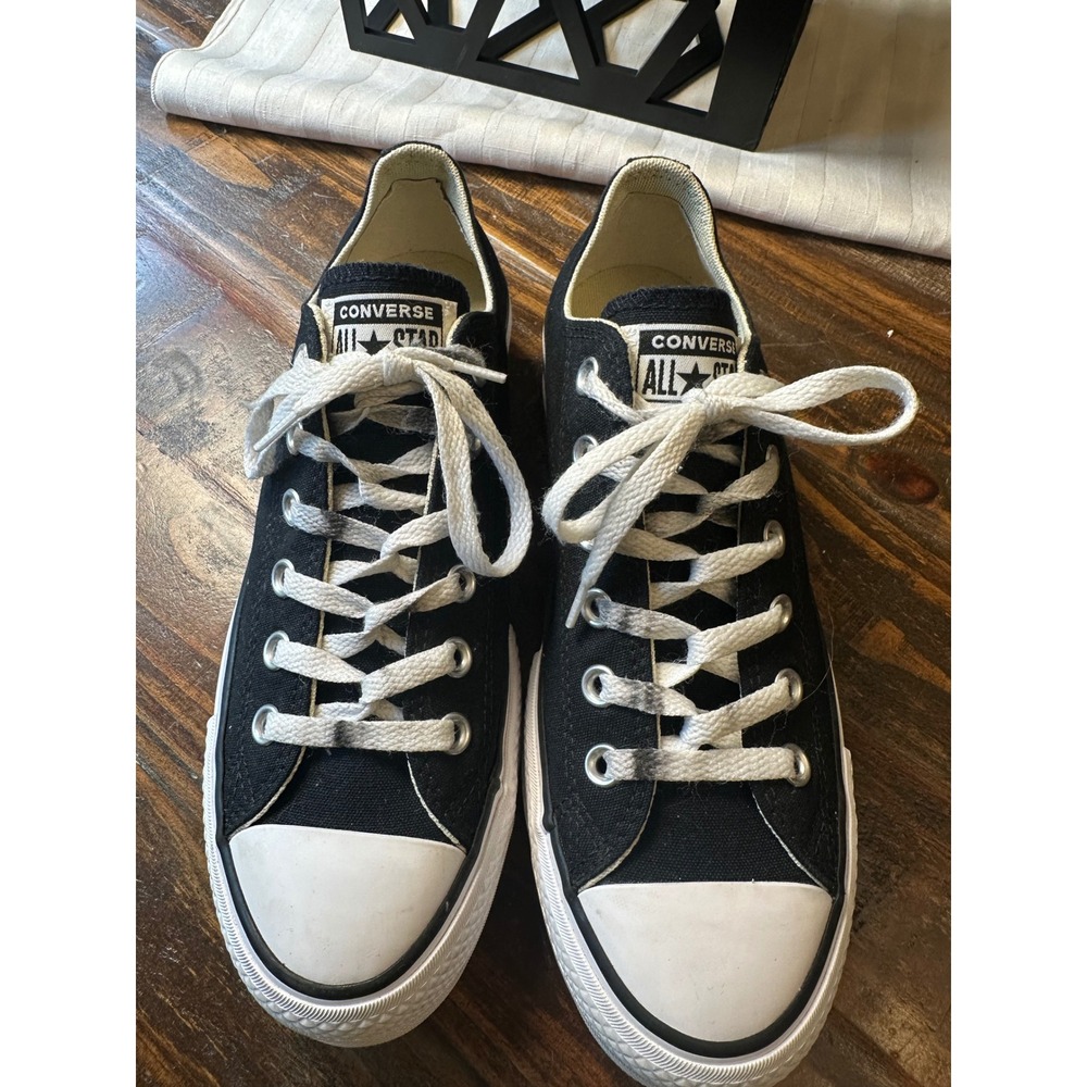 Converse Chuck Taylor All Star Lift Platform Black Canvas Sneakers 560250C 8.5W - Picture 3 of 13